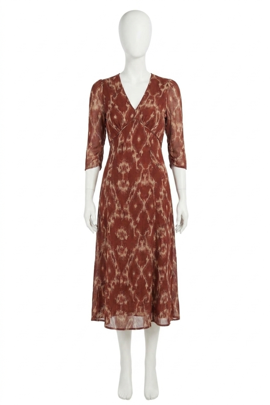 NEW BA&SH matsa dress in brick